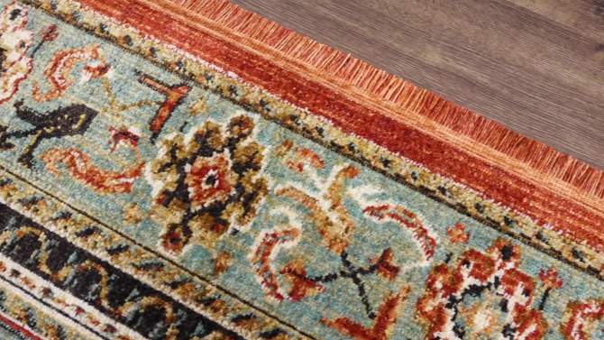 Floral Woven Rug Rust/Green - Threshold&#153;, 2 of 13, play video