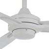 52" Minka Aire Modern 3 Blade Indoor Ceiling Fan Flat White for Living Room Kitchen Bedroom Family Dining House Home Office - 3 of 4
