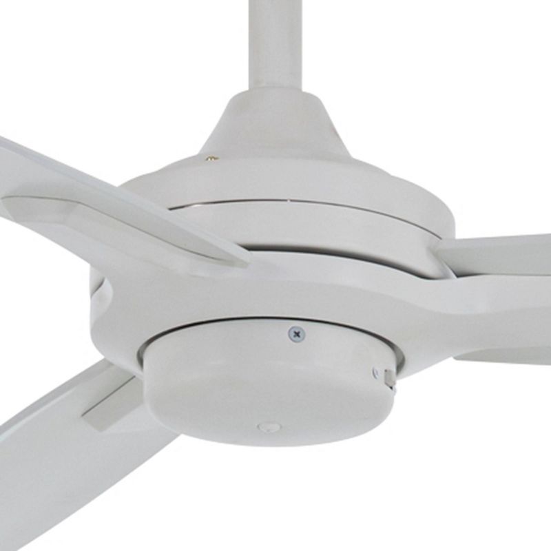 52" Minka Aire Modern 3 Blade Indoor Ceiling Fan Flat White for Living Room Kitchen Bedroom Family Dining House Home Office, 3 of 6