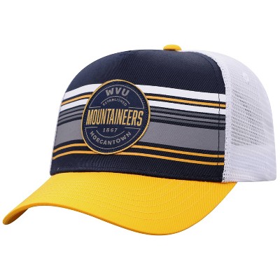 NCAA West Virginia Mountaineers Men's Vista Black with Hard Mesh Snapback Hat