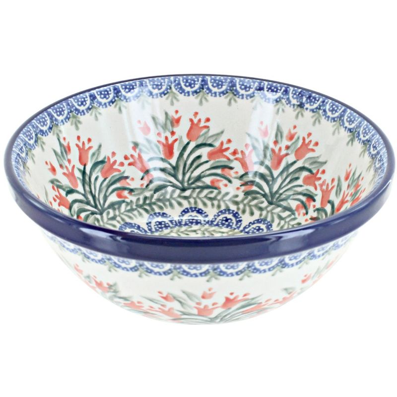Blue Rose Polish Pottery Ceramika Artystyczna Cereal Bowl, 1 of 2