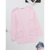 BLUEMING Girls' Oversized Chunky Knit Cardigan Jacket Front Button Thick Sweater with Snug Comfort - 2 of 4