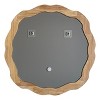 Chloe Lighting Reflection Wood Finish Round Framed Wall Mirror 33" Width - 3 of 4