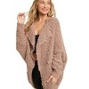 Women's Boucle Comfy Cocoon Cardigan - BluIvy - 3 of 4