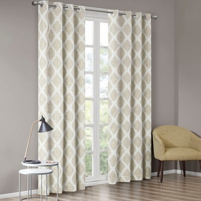 Grungis 50x84 Inch Polyester Printed Ikat Blackout Curtain Panels for Living Room,Bedroom