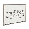 18" x 24" Sylvie Still Life Group of Flowers in Vases Framed Canvas by the Creative Bunch Studio Gray - Kate & Laurel All Things Decor: - 2 of 4