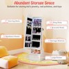 Tangkula Kids Jewelry Armoire w/3-Color Lighted Full Length Mirror & Inside Led Lights - 4 of 4
