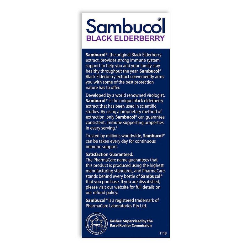 Sambucol Black Elderberry Vegan Immune Support Syrup - 4 fl oz, 4 of 11
