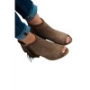 Women's Wo's Perforated Peep Toe Booties - Qupid - 2 of 4