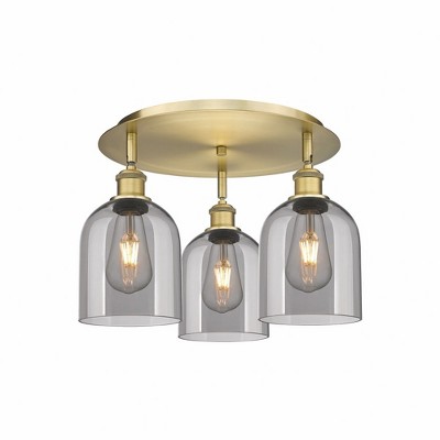 Bella - 3 Light Flush Mount In Industrial Style-10.5 Inches Tall and 17.25 Inches Wide
