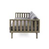 67.75" Patio Sofa, 3 Seater Outdoor Sofa with Rattan Arms, Acacia Wood Daybed with Water-Resistant Cushions -Christopher Knight Home - 4 of 4