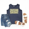 The Juniper Shop Chasing Sunshine Block Distressed Youth Tank Top - 2 of 4