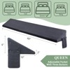 Inhand Bed Wedge Pillow for Headboard - Gray Bed Wedge Gap Filler, Bloster Triangle Headboard Pillow Queen Size Stop Losing Pillows from Mattress - 3 of 4