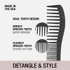 Conair Dual-Sided Wide Tooth Comb - All Hair  - Black - 3 of 4
