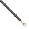 Chisel Stainless Steel Rose IP-plated with Square Hematite Beads Bracelet 7" with 1.25" Ext. - 4 of 4