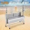 200 LBS Roaster Spit Rotisserie BBQ Grill Pig Lamb Chicken Roaster 55" With Wheels - 4 of 4