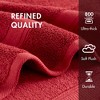 100% Cotton Solid Color Heavyweight Bath Towel Set, Anti-Microbial Certified Highly Absorbent Plushy Bath Towel - 3 of 4