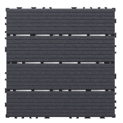 Dolonm 44-Pack 12"x12" Interlocking Deck Tiles for Outdoor & Indoor Use – Waterproof, Durable, Easy Install for Patio, Pool, Balcony