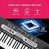 SKONYON 61-Key Beginners Electronic Keyboard Piano Set w/ LCD Screen, Lighted Keys, Teaching Modes - 4 of 4