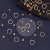 20Pcs Gold Plated Earring Studs with Backs, Complete Round Post Set for Jewelry Making & DIY Gifts - 4 of 4