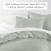 Cotton Duvet Cover Set & Insert 4PC Bundle, 300TC Sateen Vintage Washed Duvet Set with Down Alternative Comforter, All Season Bedding - Becky Cameron - 2 of 4