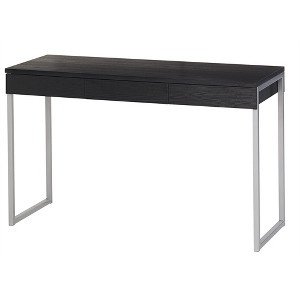 Tvilum, Worth 3 Drawer Desk, Black Woodgrain - 1 of 2