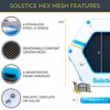 SOLSTICE Hexagon Inflatable Mesh Dock Platform for Lake Boat Pool Ocean for Adults Kids & Pet Dogs Up to 7 People, Water Mat Swim Raft, 8'x6" - 2 of 4