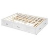 TIRAMISUBEST Full/Queen Size Platform Bed with 6 Drawers, Wood Storage Bed Frame without Headboard - 4 of 4