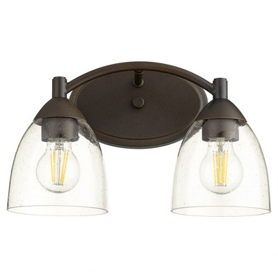 Quorum Lighting Barkley 2-Light Oiled Bronze Wall Sconce