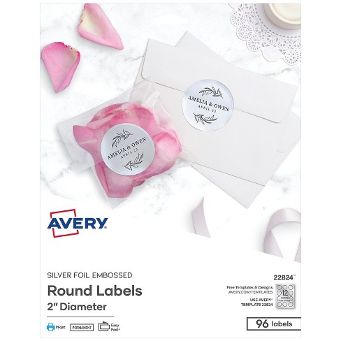 Avery Easy Peel Inkjet Specialty Labels 2 22824 : Target