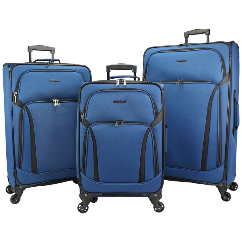 Dejuno Oslo 3-Piece Lightweight Expandable Spinner Luggage Set, 1 of 8