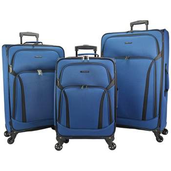 Dejuno Oslo 3-Piece Lightweight Expandable Spinner Luggage Set