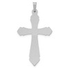Black Bow Jewelry 14k Yellow or White Gold, Hollow Passion Cross Pendant, 22 x 41mm - 3 of 4