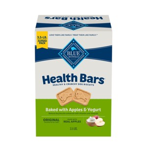 Blue Buffalo Health Bars Natural Crunchy Dog Treats Biscuits with Apple & Yogurt Flavor - 1 of 4
