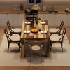 Dining Table for 6-8, 71" Rectangular Farmhouse Kitchen Table, Wooden Dining Room Table - 3 of 4
