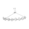 Haus of Brilliance Sterling Silver Diamond Woven Heart Bolo Bracelet - 2 of 4