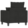 vidaXL Black Sofa Chair - Modern Design, Durable Fabric and Sturdy Frame, Comfortable Seat for Living Room, Office, Lounge Area - 4 of 4