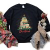 All Booked For Christmas Sparkle - Women's Graphic Sweatshirt - 3 of 4