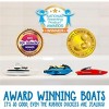 3-Pack Mold-Free Bath Boats, No-Hole Floating Ship Toys for Bathtub and Pool Play - 3 of 4