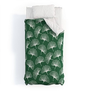 Deny Designs Mele_Artanddesign Ginkgo Leafs Pattern Twin/Twin Xl Comforter and Sham Set (2-3pc Set) - 1 of 4