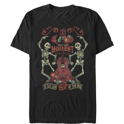 Men's Coco Seize Moment Skeleton Dance T-shirt - Black - Small : Target