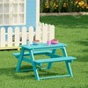 WestinTrends Malibu Outdoor Patio Kids HDPE Plastic Picnic Bench Table - 2 of 4