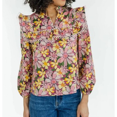 Women's Elle Teaberry Blouse - Marie by Victoria Dunn