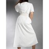 Jess by Meiko Women's Flutter Sleeve Waistband Midi Dress - 4 of 4