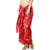 LA LEELA Women's Beach Bathing suit Wrap Bikini Swimwear Cover up Summer Wraps Swimsuit Sarong Skirts for Women One Size Pink, Leaf - 4 of 4