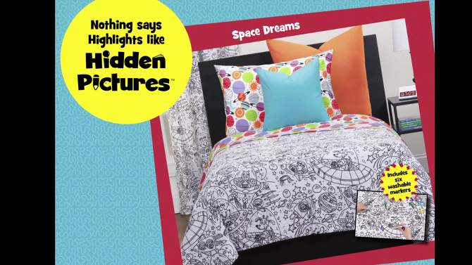 Full Space Dreams Hidden Pictures Kids&#39; Sheet Set - Highlights, 2 of 6, play video