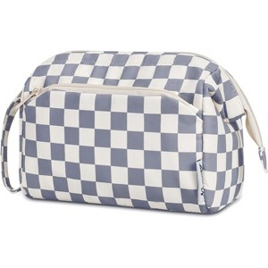 Narwey Checkered Makeup Bag Women Wide-open Make up Bag - 1 of 3