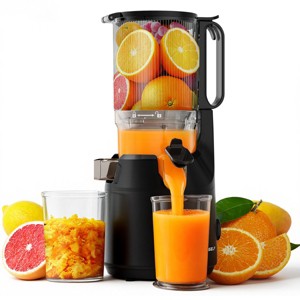 5.3" Wide Chute Cold Press Juicer, Slow Masticating Juicer Machine with 1.7L Large Capacity, High Juice Yield, Adjustable Pulp Control & Easy to Clean - 1 of 4