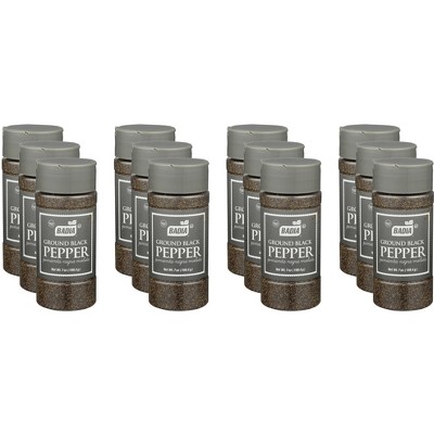 Badia Black Pepper Ground -  7 oz (Pack of 12)