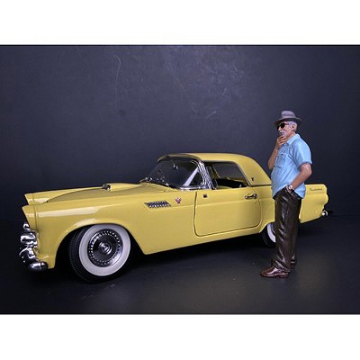 Hand-Painted Poly-Resin Car Show Figurine for 1/18 Scale Models